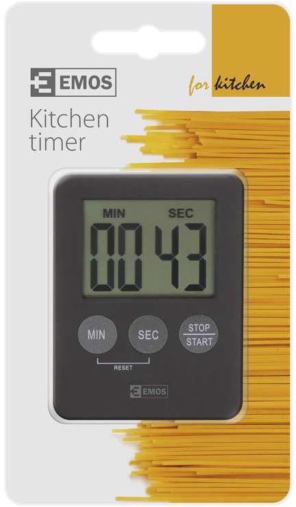 Emos digital timer Magnet black (E0202) (99 min 59 sek) Virtuves piederumi