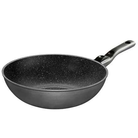 Stoneline 19569 Wok, 30 cm, Suitable for all cookers including induction, Anthracite, Non-stick coating, Removable handle 4020728195693 Pannas un katli