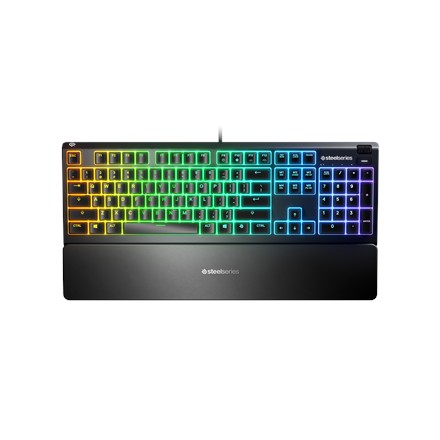 SteelSeries Apex 3 Gaming Keyboard, US Layout, Wired, Black 5707119038805 klaviatūra