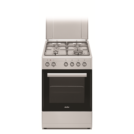 Simfer Cooker 5405SERGG Hob type Gas, Oven type Electric, Inox, Width 50 cm, Electronic ignition, 43 L, Depth 60 cm 8699272096259 Cepeškrāsns