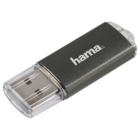 Hama Polska Flashdrive Laeta Twin 16GB USB 2.0 Pelēks USB Flash atmiņa