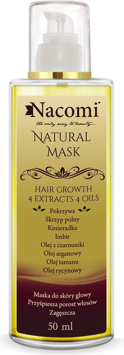 Nacomi Maska naturalna do skory glowy 50 ml 5901878689746 (5901878689746)