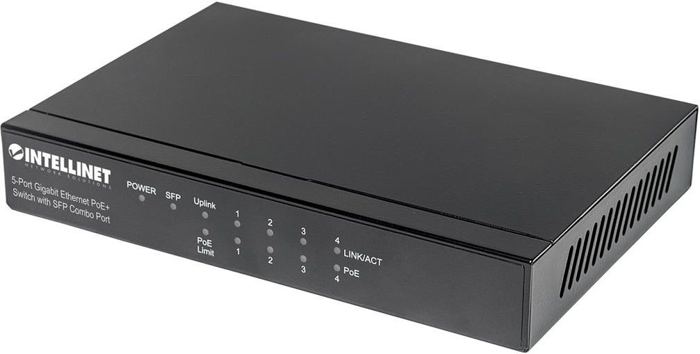 Switch Intellinet Network Solutions 5 Port Gigabit PoE+ (561174) komutators