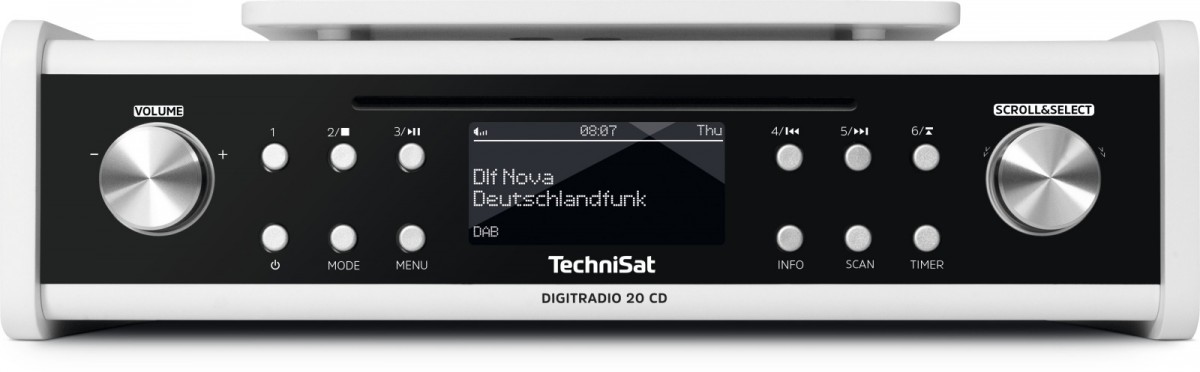 Technisat DigitRadio 20 CD white radio, radiopulksteņi