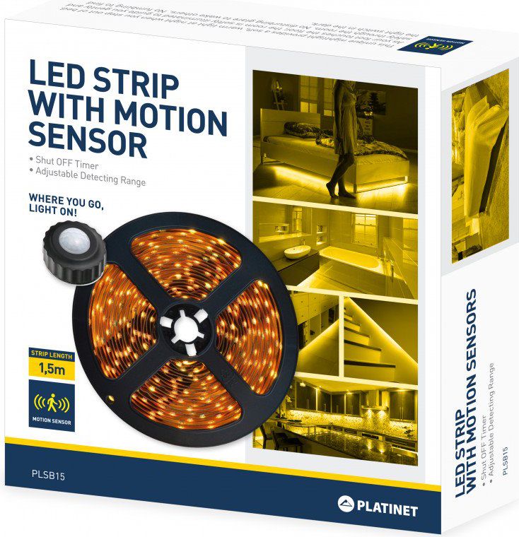 Platinet LED strip with motion sensor Bed 1.5m 5907595437677 Ziemassvētku lampiņas