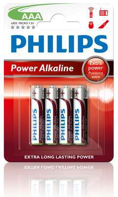 Philips Bateria PowerLife AA / R6 4 szt. LR6P4B (8712581549909) Baterija