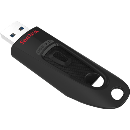 Sandisk Ultra 128 GB, USB 3.0, Black 619659113568 USB Flash atmiņa