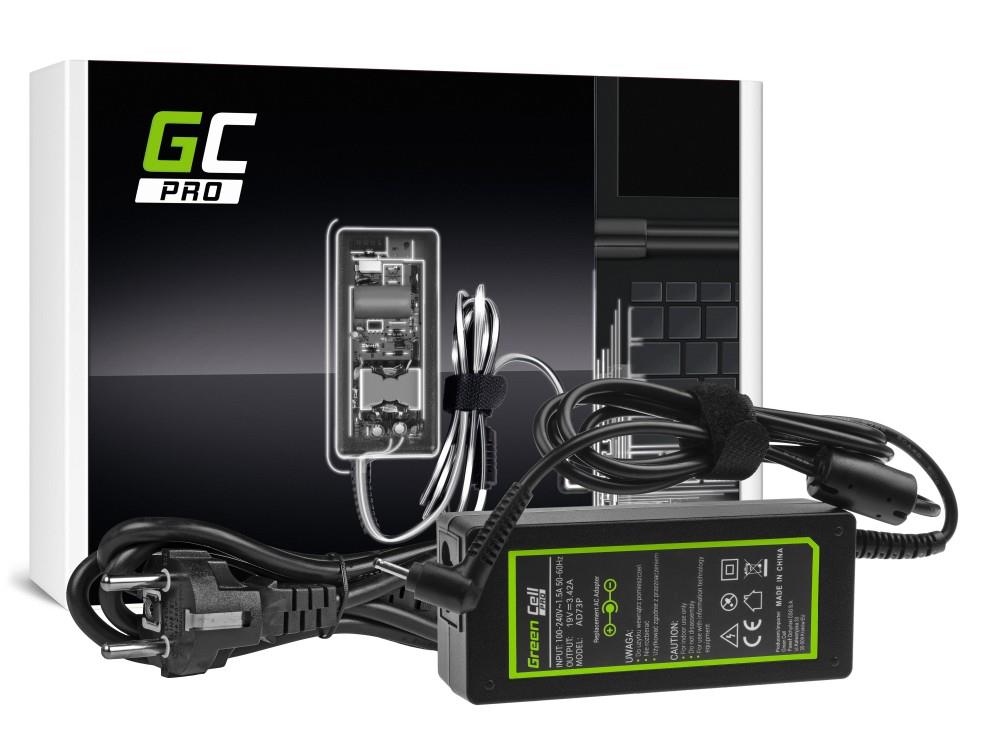 Green Cell PRO Charger / AC Adapter 19V 3.42A 65W for Acer Aspire S3 S3-331 S3-371 S3-951 S7-391 portatīvo datoru lādētājs