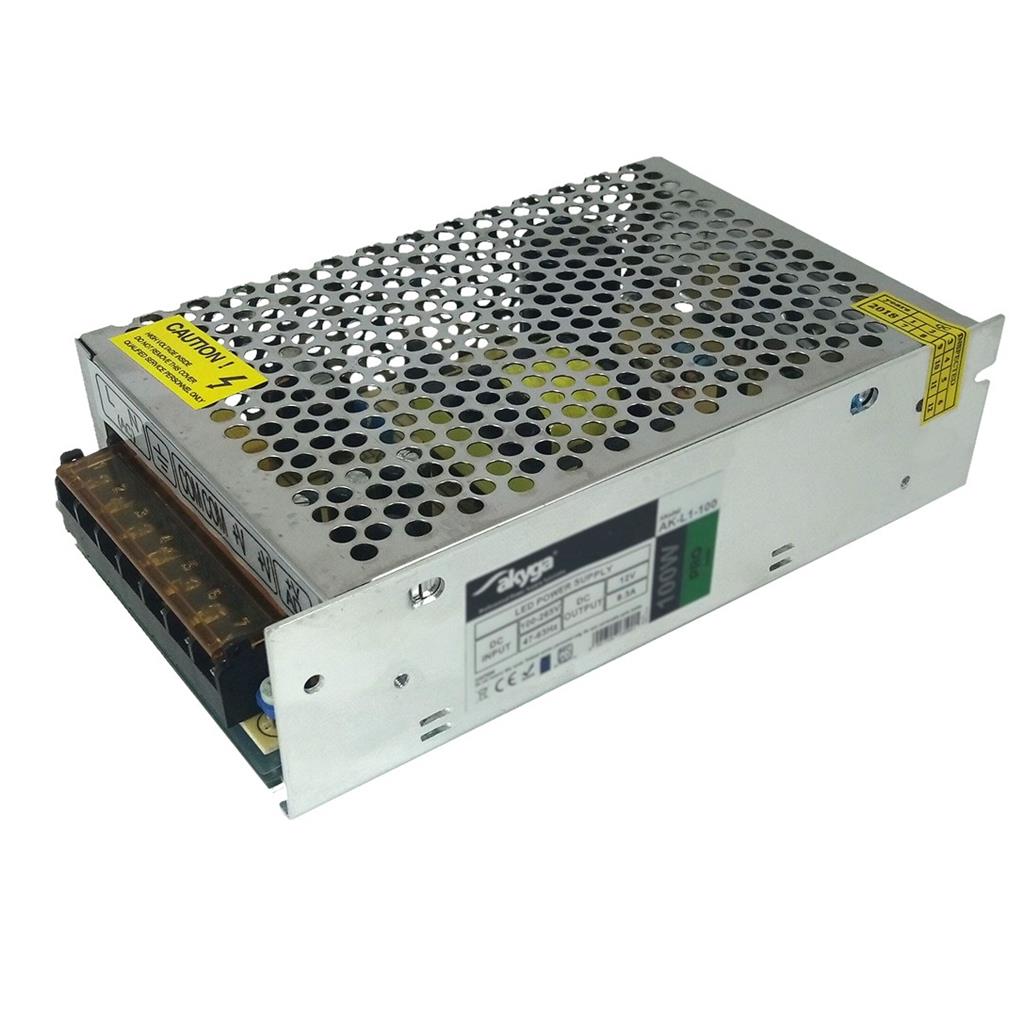 Akyga Impulse LED power supply AK-L1-100 12V / 8.3A / 100W / 100-265V / IP20 Barošanas bloks, PSU