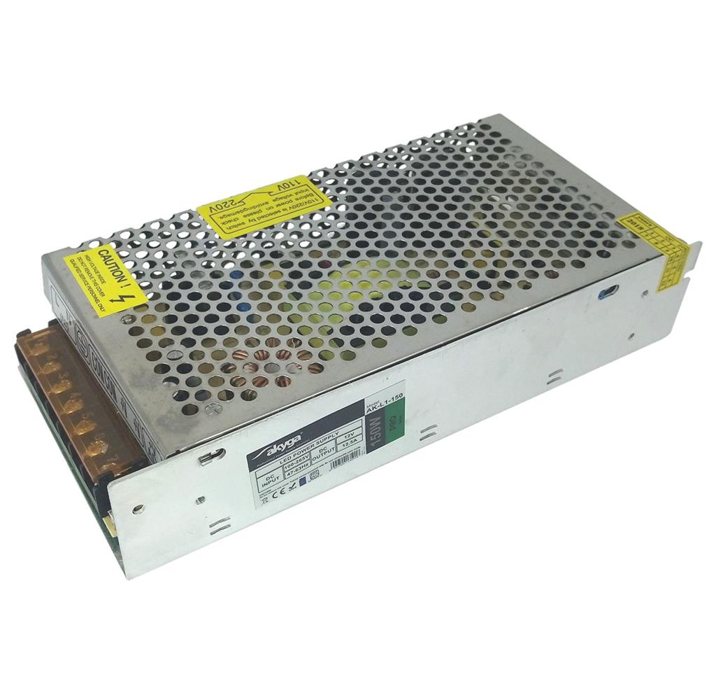 Akyga Impulse LED power supply AK-L1-150 12V / 12.5A / 150W / 100-265V / IP20 Barošanas bloks, PSU