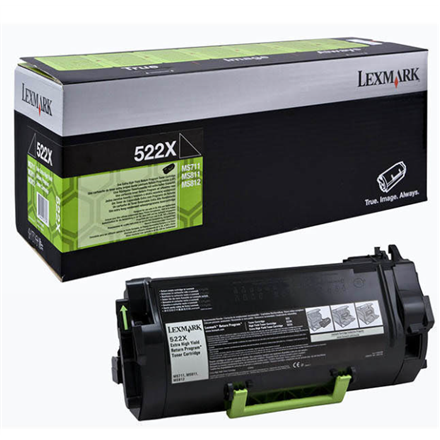 Toner Lexmark 522X black | return | 45000 pgs| MS811dn / MS811dtn / MS811n toneris