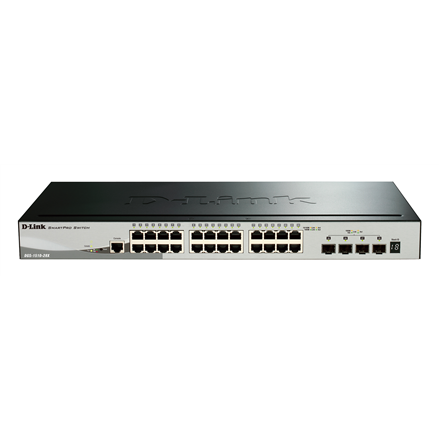 D-Link 28-Port Gigabit Stackable Smart Managed Switch including 4 10G SFP+ komutators