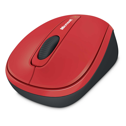 Microsoft WMM 3500 Wireless mouse, Black, Red Datora pele
