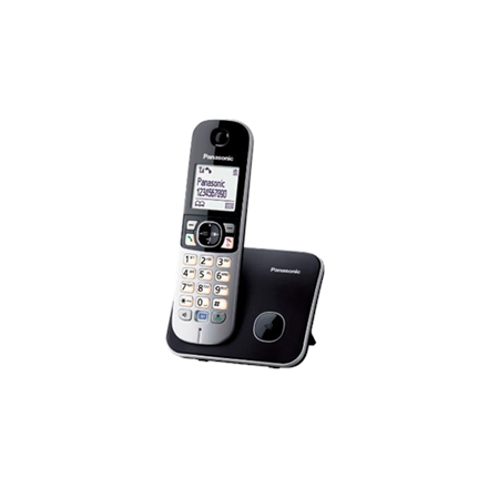 Panasonic KX-TG6811FXB Cordless phone, Silver Black telefons