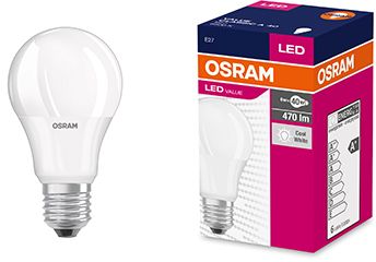 Osram LED VALUE CL A 40 6W/865 E27 FR (4052899971011) apgaismes ķermenis