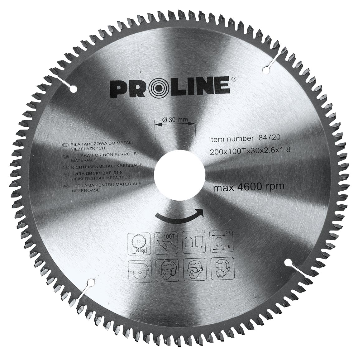 Pro-Line Pila tarczowa 205x30mm 100z. - 84721 84721 (5903755847218) Elektriskais zāģis