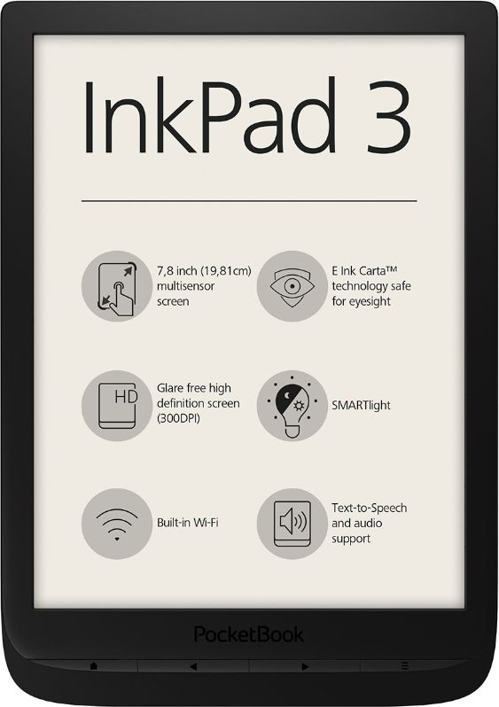 PocketBook 740 InkPad 3 Black Elektroniskais grāmatu lasītājs