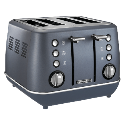 Morphy richards Evoke Toaster  240102 Power 1800 W, Number of slots 4, Housing material Stainless steel, Steel Blue 5011832059239 Tosteris