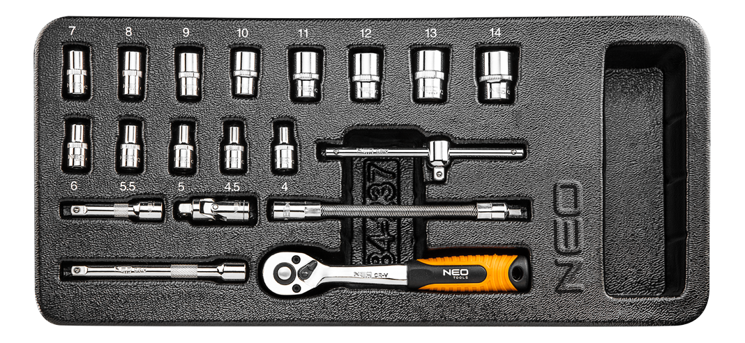Neo Wkladka narzedziowa z wyposazeniem 19szt. (84-237) 84-237 (5907558424348)
