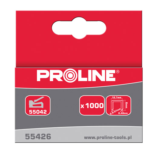 Pro-Line Zszywki hartowane typ R 6mm 1000szt. - 55426 55426 (5903755554260)