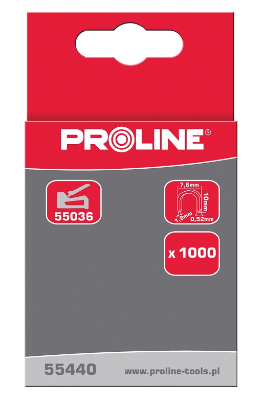 Pro-Line Zszywki hartowane polokragle 10mm 1000szt. - 55440 55440 (5903755554406)