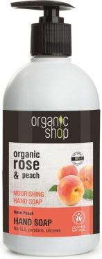 Organic Shop Mydlo w plynie Rose Peach Hand Soap 500ml 4744183011656 (4744183011656)