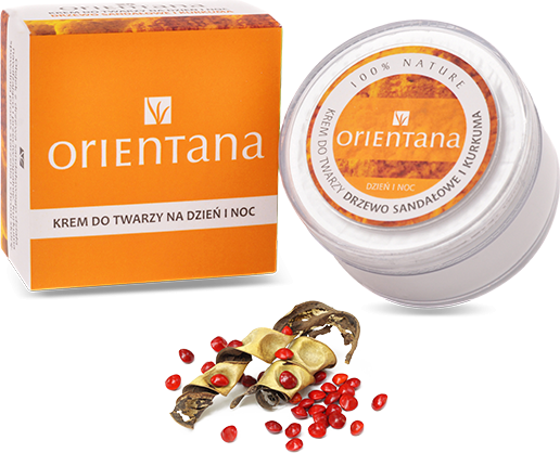 Orientana Krem do twarzy Drzewo sandalowe i kurkuma 50ml ORI05010 (5902596416287) kosmētika ķermenim