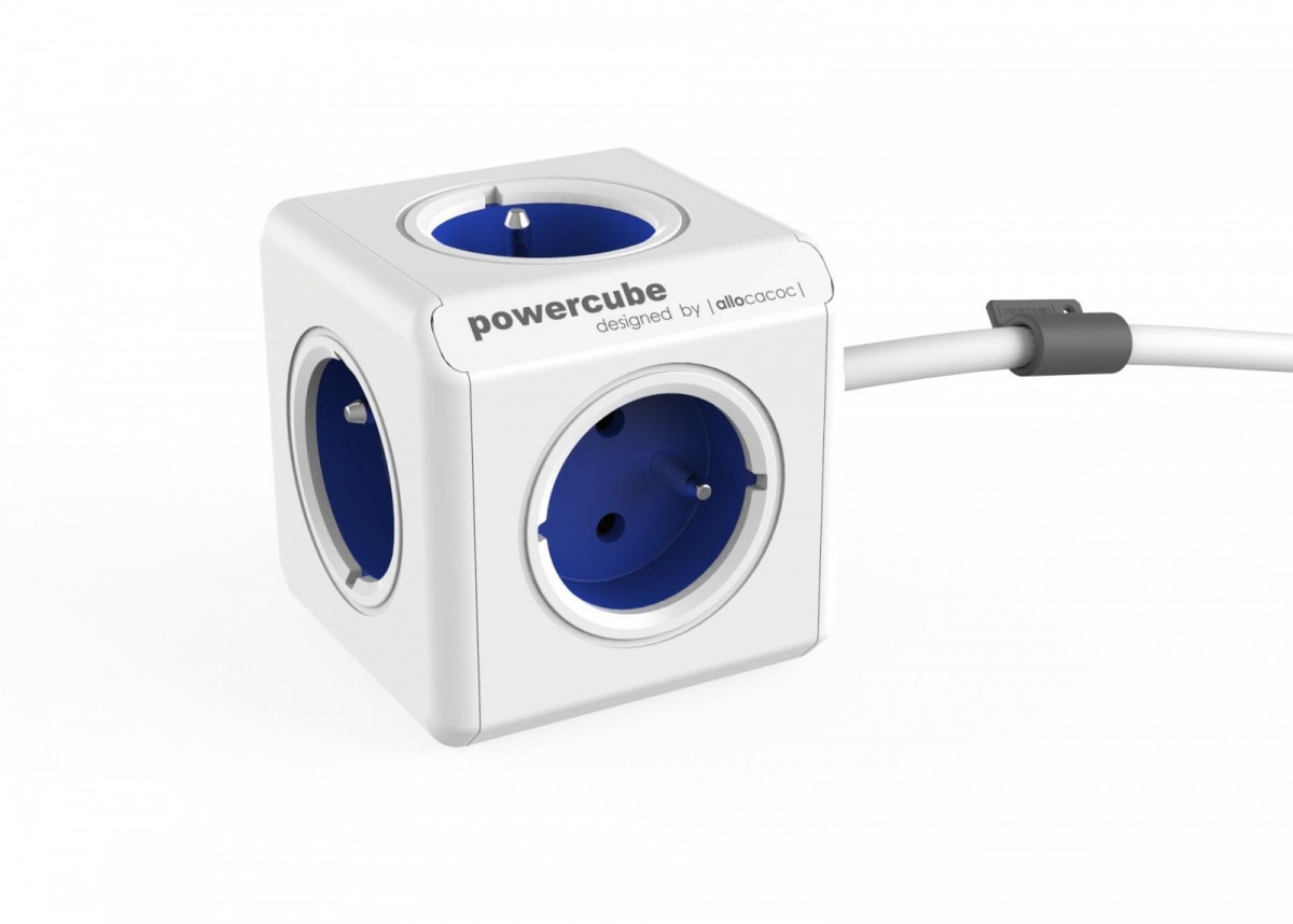 Allocacoc PowerCube      Extended 1,5m 2300 Blue elektrības pagarinātājs