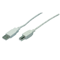 Kabel USB Mcab A-B, mesko-meski, 3m, gray (7100039) USB kabelis