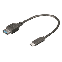 Mcab USB Type-C to USB-A (M / F) Cable Black (7001305) USB kabelis