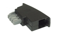 InLine 69948A TAE-F RJ11 black Kabelschnittstellen-/adapter (69948A) adapteris