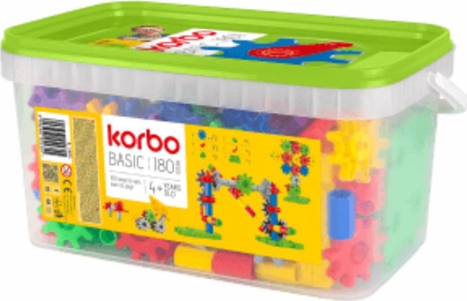 Korbo Bricks Basic 180 elements konstruktors