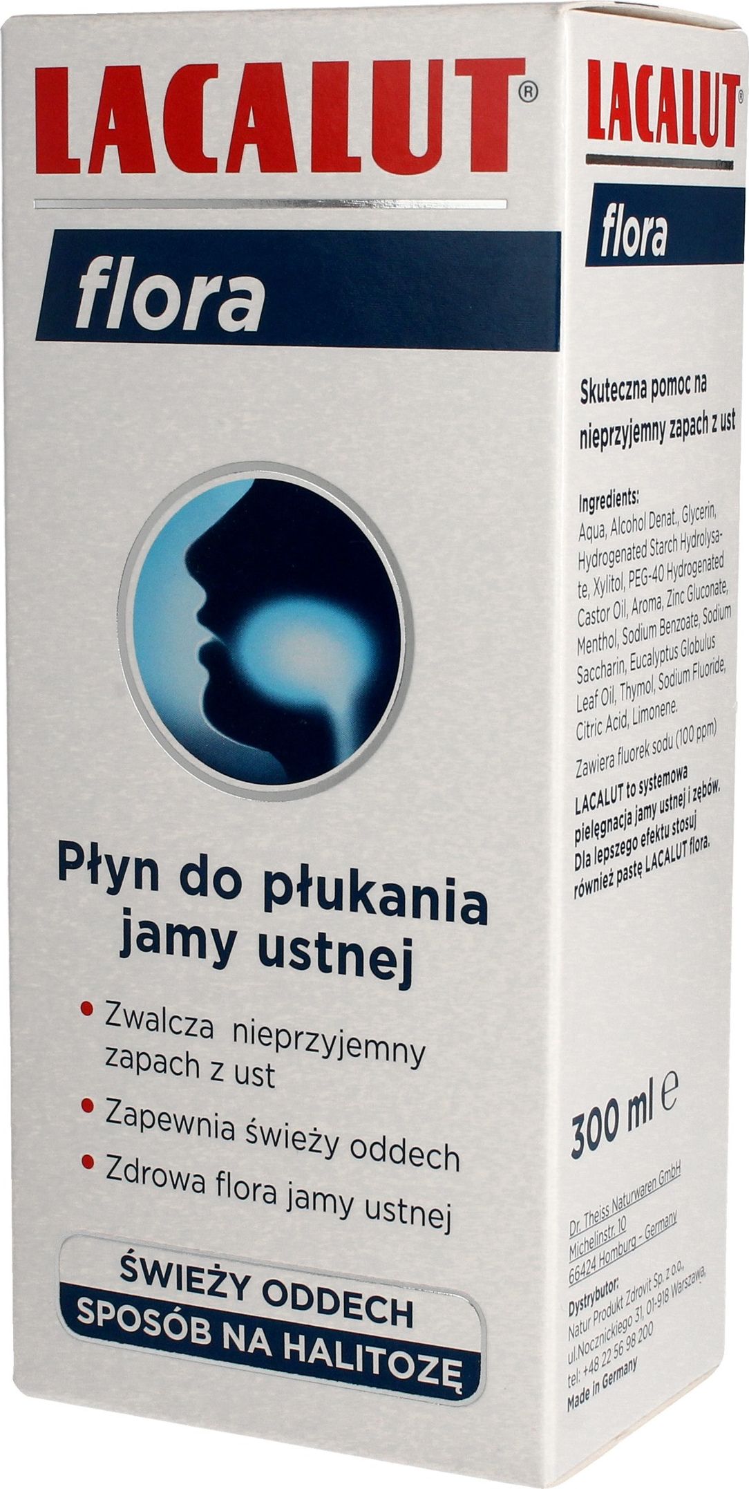 Lacalut  Plyn do plukania ust Flora 300ml 759490 (4016369619490) mutes higiēnai