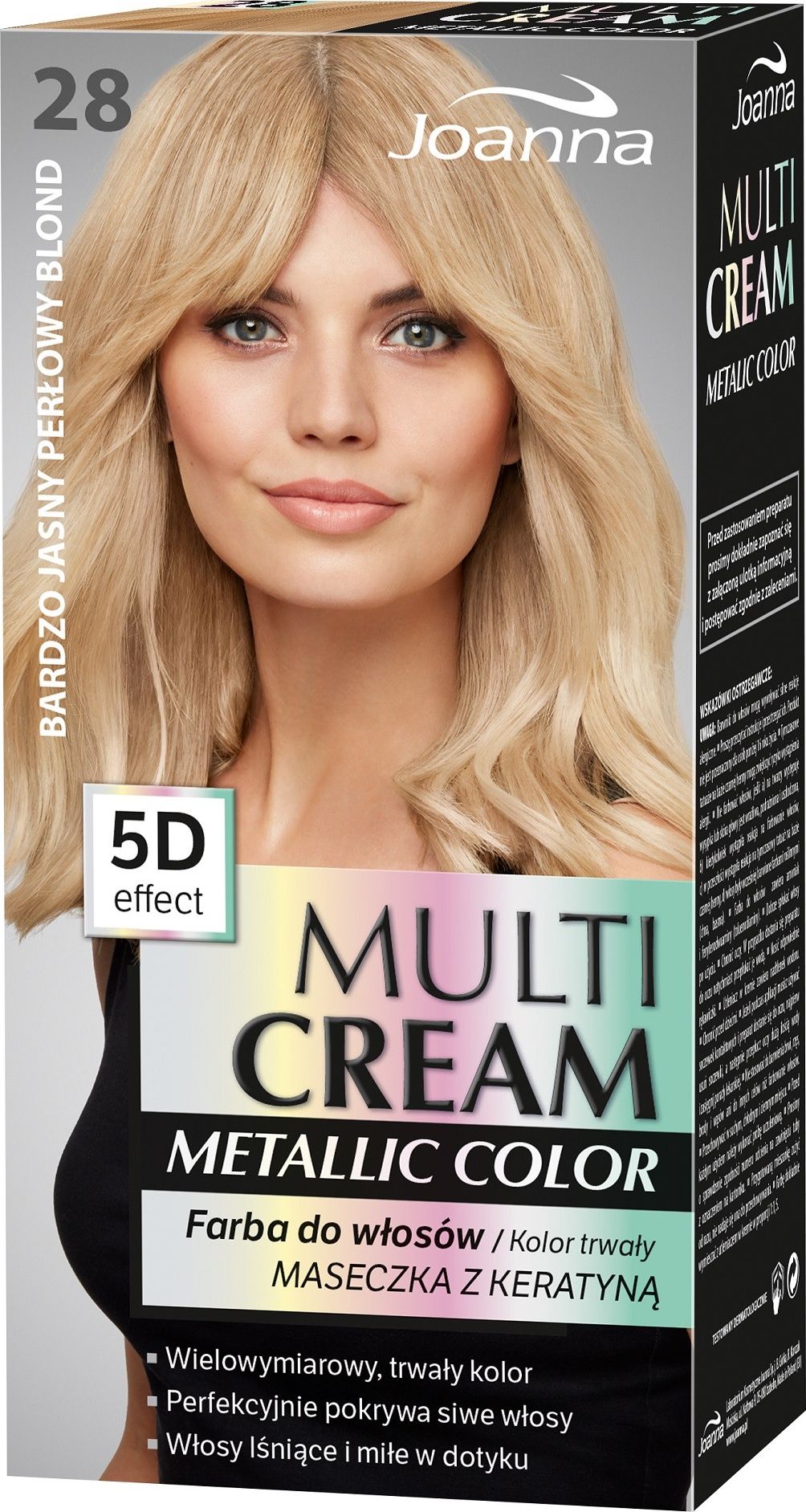 Joanna Multi Cream Color 5D effect 28 very light pearl blonde