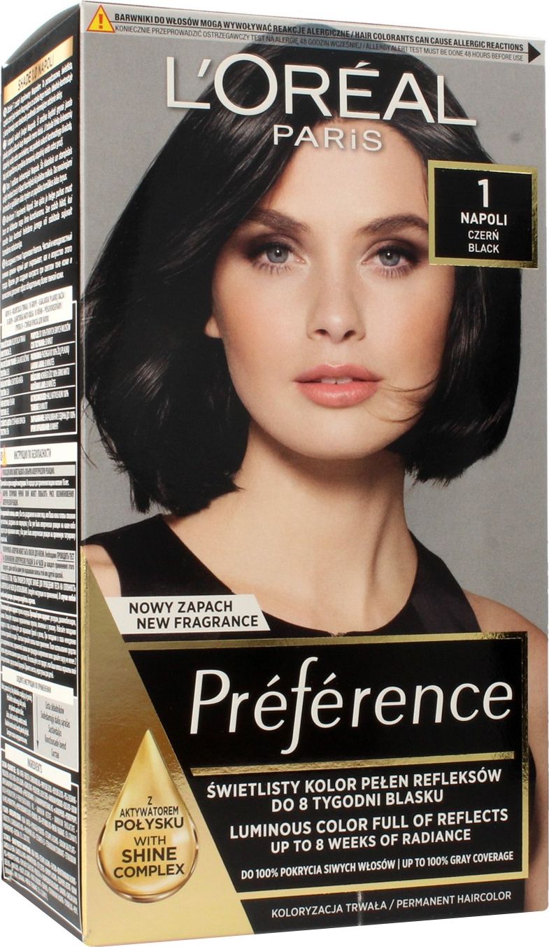 L'Oreal Paris Preference farba do wlosow 1 napoli czern 3600523825639 (3600523825639)