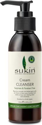 Sukin Cream Cleanser Cream Cleanser 125ml kosmētikas noņēmējs