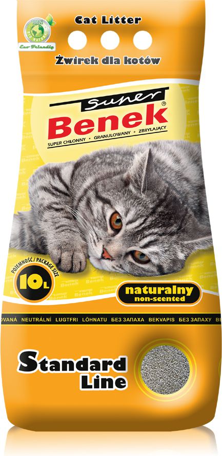 Zwirek dla kota Super Benek Standard Naturalny 10 l 5905397010111 (5905397010111) piederumi kaķiem