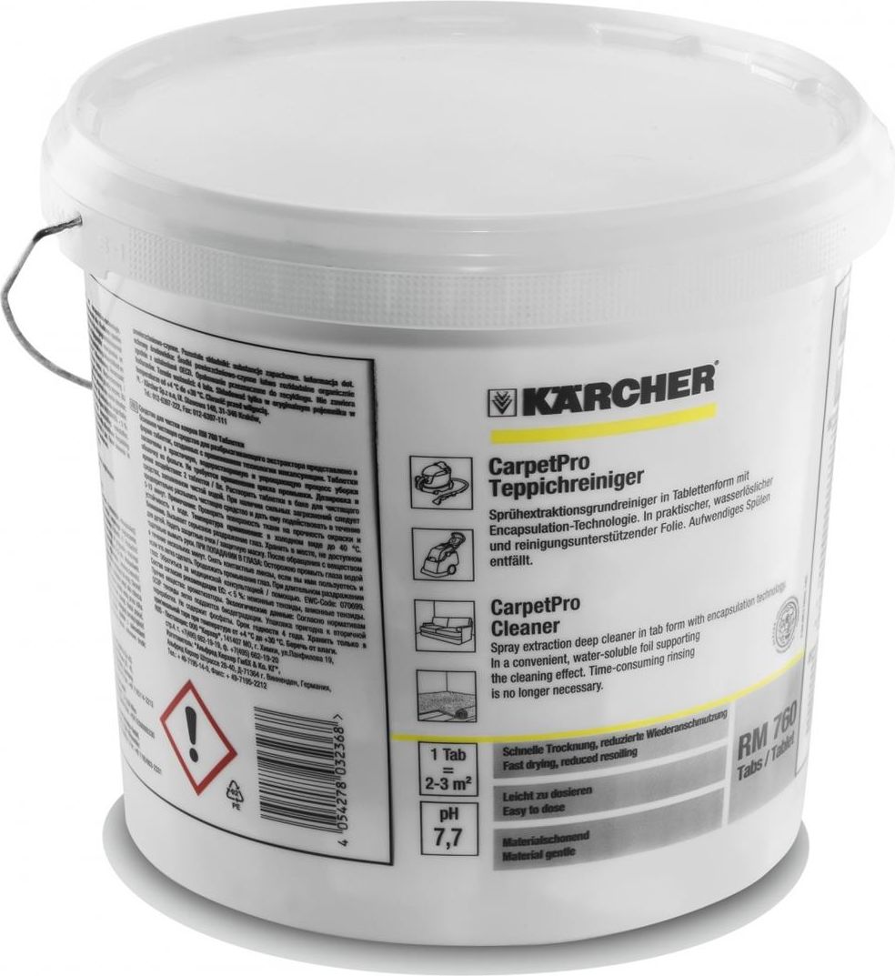 karcher RM 760 V1 200 Tabs Reiniger iCapsol, Ta Material Professional Detergents Professional aksesuārs putekļsūcējam