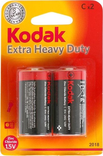 Kodak Bateria Extra Heavy Duty C / R14 2700mAh 2 szt. 30951051 (887930951059) Baterija