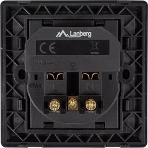 Lanberg AC-WS01-USB2-EB flush-mounted socket