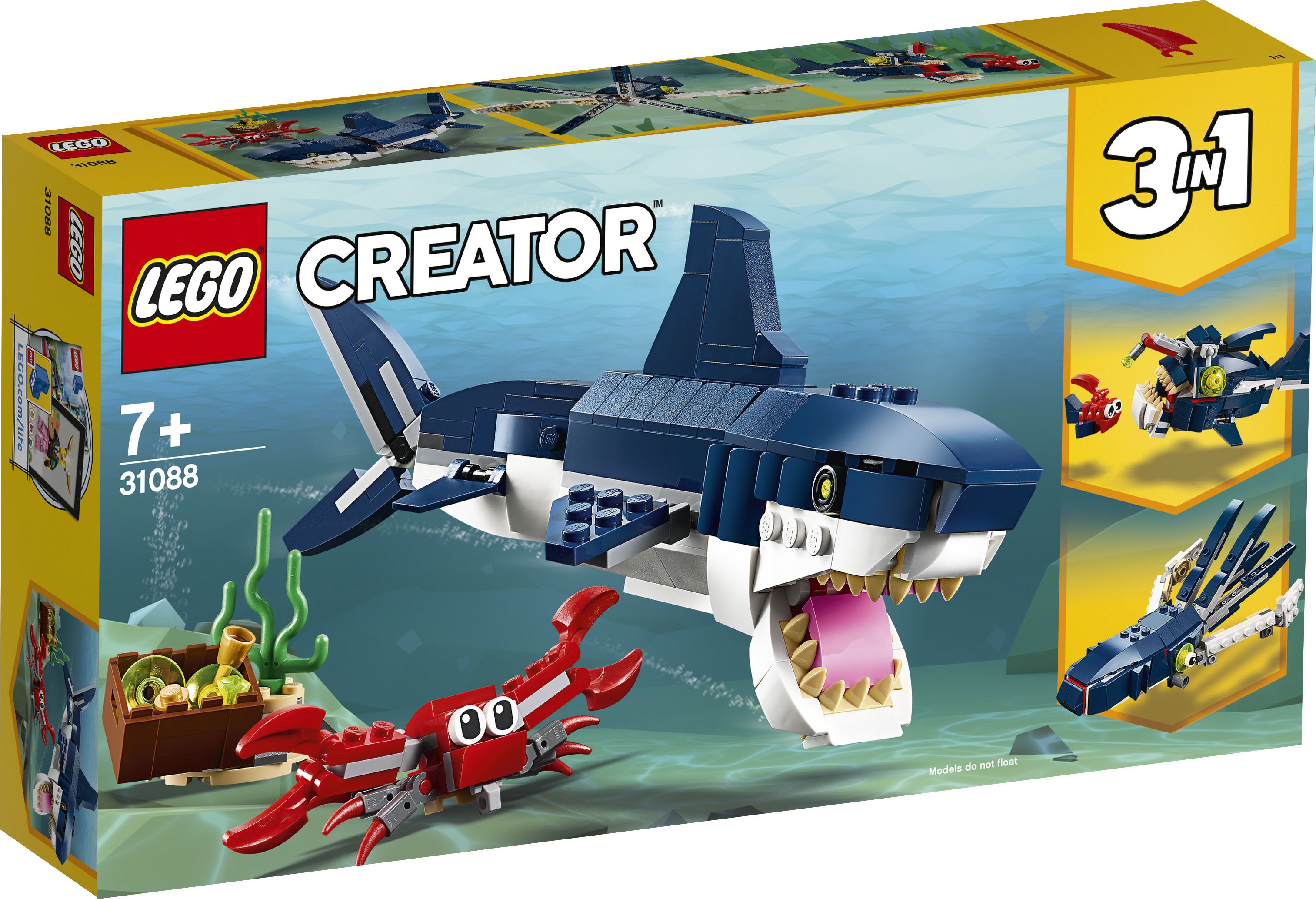 LEGO Creator 31088 Deep Sea Creatures LEGO konstruktors