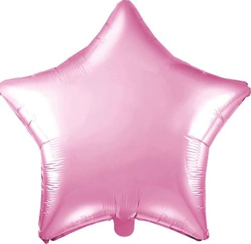 Party Deco Balon foliowy Gwiazdka, jasny rozowy, 48cm uniwersalny PARX1243 (5902230780279)