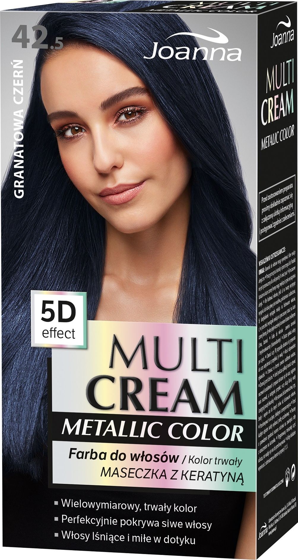 Joanna Multi Cream Metallic Color 5D Effect 42.5 Granatowa Czern 5901018019051 (5901018019051)