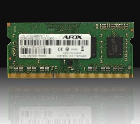 AFOX SO-DIMM DDR3 4GB memory module 1600 MHz operatīvā atmiņa