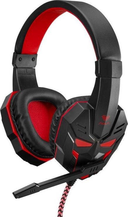 AULA Prime Basic Gaming Headset red austiņas