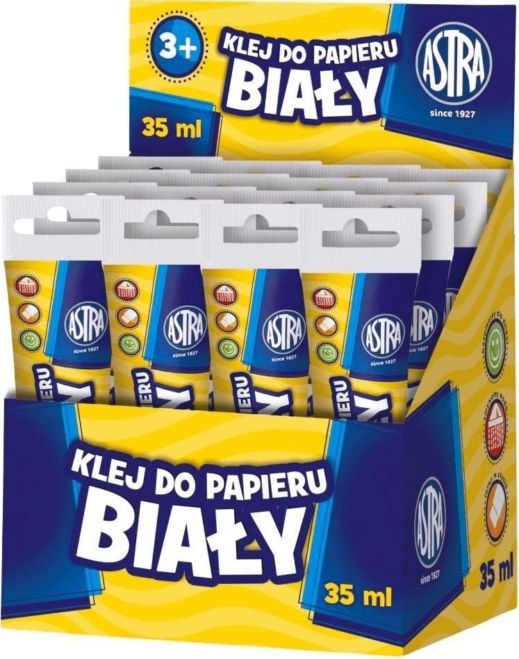 Astra Klej w tubie bialy do papieru 35ml 16szt. WIKR-052712 (5900263133055) biroja tehnikas aksesuāri