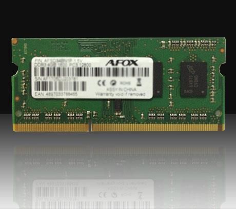 AFOX SO-DIMM DDR3 8GB memory module 1600 MHz LV 1,35V operatīvā atmiņa