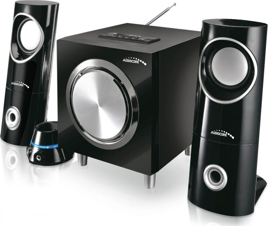 Audiocore - AC790 2.1 Bluetooth Multimedia Speakers FM radio, SD / MMC card input, AUX, USB datoru skaļruņi