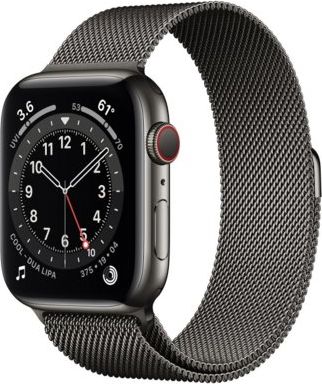 Apple Watch Series 6 GPS + Cell 44mm Grap. Steel Grap. Milanese Viedais pulkstenis, smartwatch