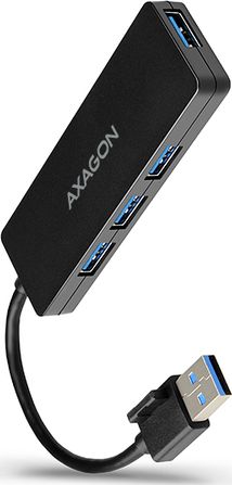 Axagon USB HUB 4-port USB 3.2 Black (HUE-G1A) USB centrmezgli